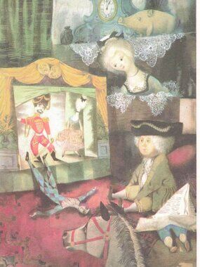 Money Box Jiri Trnka 8.5x10 Art Illustration Hans Christian Andersen Folklore